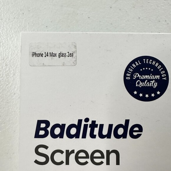 NEW Baditude Screen Protector IPhone 14 Max Set of 2 - Picture 2 of 3